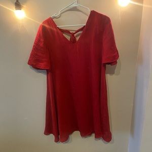 Altar’d State Red mini dress / blouse